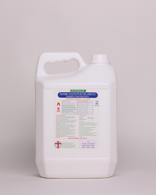 Faholo Chemicals Sodium Hypochlorite 4-6% w/v.