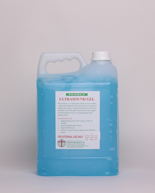 Faholo Chemicals Ultrasound Gel.